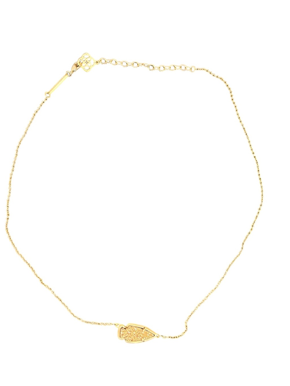 Kendra Scott Gold Tone Arrow Pendant Necklace - 17"